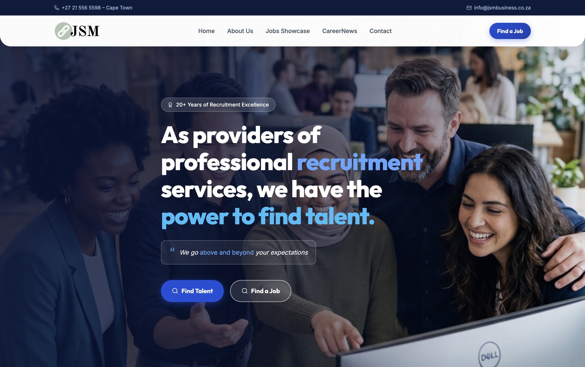 JSM Business Services website