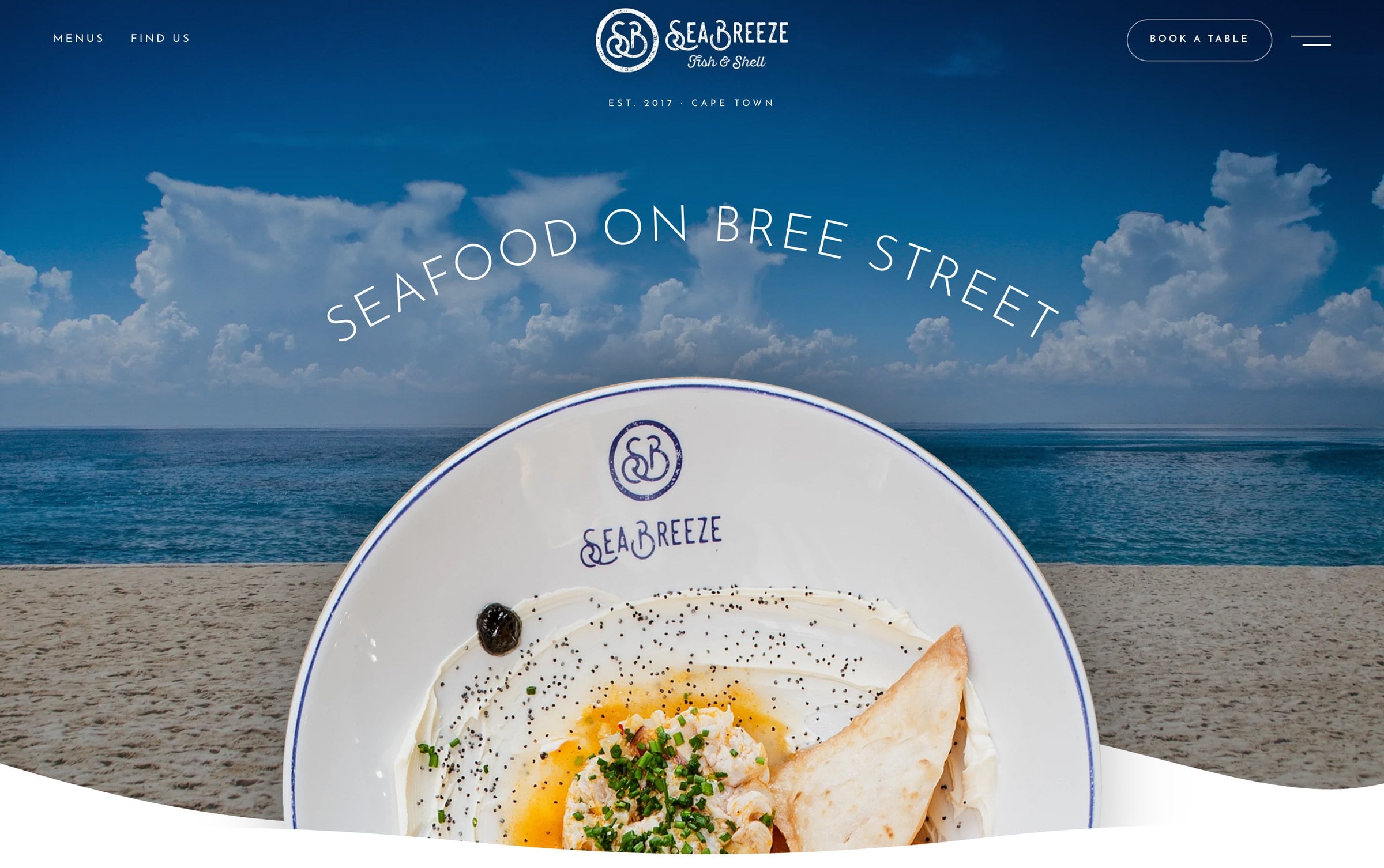 SeaBreeze Fish & Shell website